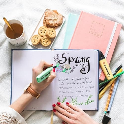 Quo Vadis - Carnet Bullet journal - Multilingue - Life Journal - Violet - Pages Points (dots) - 15x21 cm - Papier Clairefontaine blanc - Fabrication française thumbnail 6
