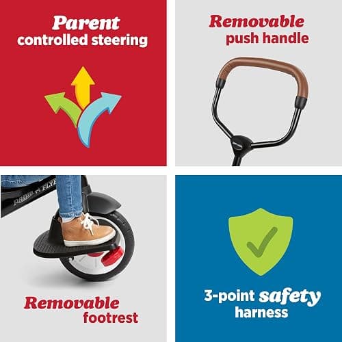 Radio Flyer City Stroll 'N Trike, Teal thumbnail 6