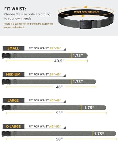 IDOGEAR SPORTS Quick-Adjust Tactical Ratchet Belt | Heavy-Duty 1000D Nylon for EDC, CCW & Duty Use thumbnail 4