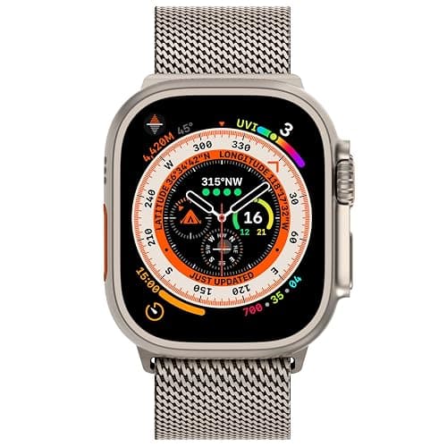 Milanese Mesh Loop for 44 mm 45 mm Apple Watch Band for Men 42mm 44mm 46mm 38mm 45mm Series 7 40mm 41mm 49mm Women,Stainless Steel Parachute Buckle for iWatch Ultra 2 Series 10 9 8 7 6 SE 5 4 3 thumbnail 3