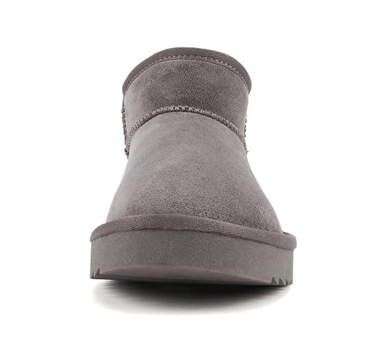 Soda “Mutual/Mute” ~ Women Round Toe Lug Sole Low Flatform Sherpa-lined Ankle Bootie thumbnail 4