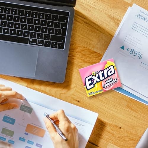 EXTRA Pink Lemonade Gum - Sugar Free Chewing Gum Bulk, 10 Packs per Inner, Total 150 Sticks thumbnail 7