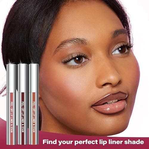 Cilrofelr Peel Off Lip Liner Stain with Tweezer, Long Wear Tattoo Lip Liner, Peel Off Lip Stain with Matte Finish, Long Lasting, Waterproof, Transfer-proof, Highly Pigmented Color (Espresso) thumbnail 7