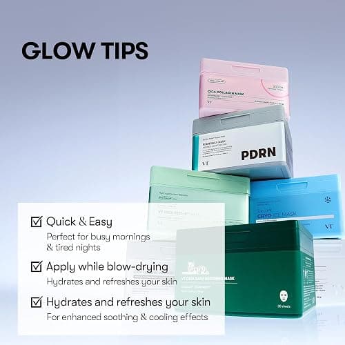 VT COSMETICS CICA Pink Daily Mask 30 Sheets, 300Da Low Molecular Collagen for Skin Elasticity, Hydrating & Firming, Pink Collagen Essence, Korean Face Mask thumbnail 6