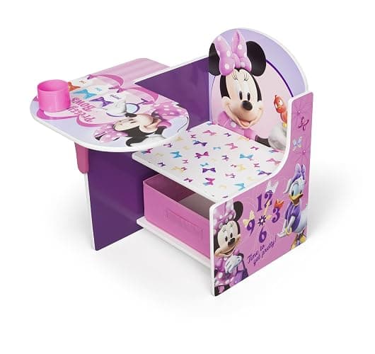 Delta Children Chair Desk With Storage Bin, Disney Minnie Mouse thumbnail 3