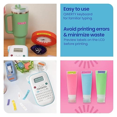 Brother P-Touch PT-N10 Personal Handheld Label Maker, Portable and Prints, P-Touch Btag ~½” (12mm) Wide Color Personalized Label Tapes, thumbnail 6