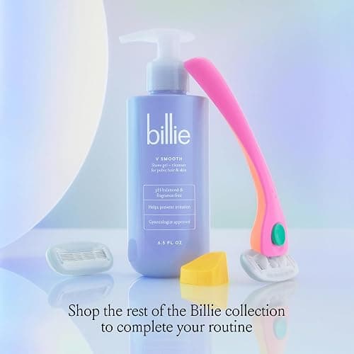 Billie - V Smooth - Shave Gel + Cleanser for Pubic Hair & Skin - pH-Balanced - Fragrance-Free - Gynecologist-Approved - 6.5 oz. thumbnail 9