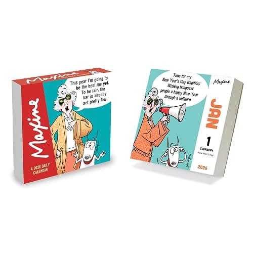 TF Publishing 2026 Maxine Daily Desktop Calendar - Small Daily Desk Calendar 2026 for Home or Office Organization, Full-Color Tear-Off Pages & Stand-Up Display with Funny Quotes - 5.25 x 5.25 In thumbnail 3