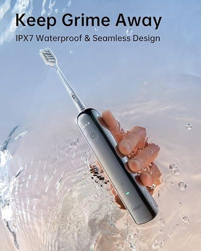 Laifen Wave Electric Toothbrush, Oscillation & Vibration Sonic Electric Toothbrush for Adults with 3 Brush Heads, IPX7 Waterproof ADA Accepted Travel Powered Toothbrush (Stainless Steel) - Stainless Steel thumbnail 8
