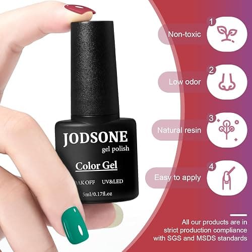 JODSONE Gel Nail Polish Kit with U V Light 32 Colors Gel Polish Set Soak Off Nail Kit Nail Art Salon or Home DIY Manicure Tools Gifts for Women thumbnail 6