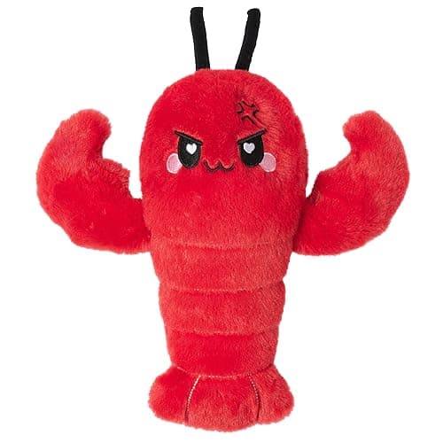 Crustacean Microwavable Unscented Heating Pad for Women - Warm Cozy Plush Heatable Stuffed Toy Animal - Hot and Cold Heat Bag Gift for Women and Girls Red - Image 1