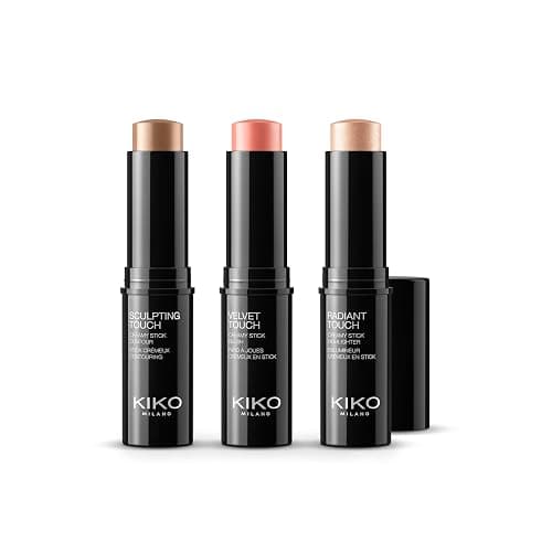 KIKO Milano Contouring Face Set 01, Kit De Maquillage Visage Avec 3 Sticks : Blush, Enlumineur Et Contour Du Visage thumbnail 3
