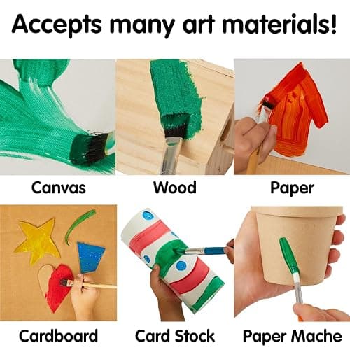 Colorations Paraben-Free Washable Tempera Paint for Kids - 1 Gallon Value Size. Vibrant White. Non-Toxic and Made in The USA thumbnail 8