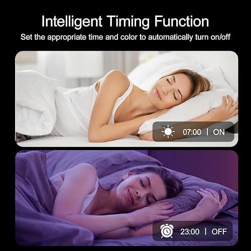 HBOWMDJIA Led Lights for Bedroom 200 FT (2 Rolls 100 FT), with Remote and Application Control RGB Color Changing LED Strip Lights, Music Synchronization, Used for Room, Family, Party Decoration thumbnail 6