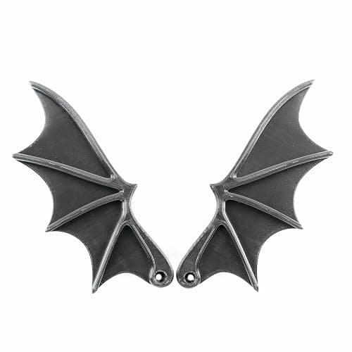 Bat Wings License Plate Accessory - Universal Fit Accessory for Goth & Halloween Enthusiasts | Fits Most Cars | Made in USA | High/Front Mount Wings thumbnail 3