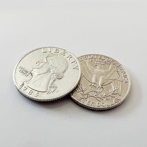 Canailles Hinged Bite and Folding Quarter Coin, Magic Trick Cool Quarter for Pranks, Tricks and More thumbnail 3