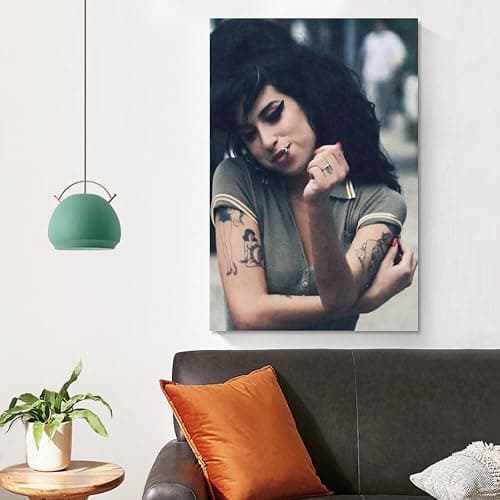 Amy Winehouse Leinwand-Poster, Wandkunst, Dekordruck, Gemälde, Wohnzimmer, Schlafzimmer, Dekoration, 30 x 45 cm thumbnail 4