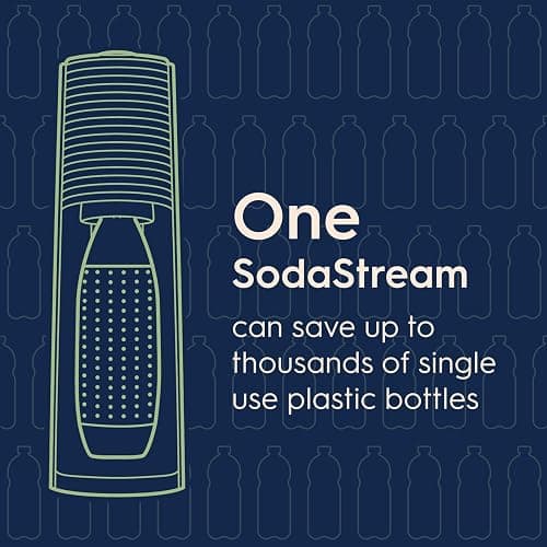 SodaStream - Terra Sparkling Water Maker | VALUE BUNDLE | CQC CO2 system | Includes 2x CO2 Cylinders, 3x 32 Fl Oz Dishwasher Safe Bottles, 2x Bubly Flavor Drops | Combine with Pepsi Flavors | Black thumbnail 12