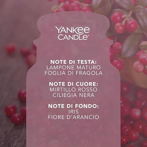 Yankee Candle Scented Candle | Candela in giara grande della Chutney di Mirtilli Rossi | Candele a lunga combustione: fino a 150 ore | Regali di Natale perfetti per le donne thumbnail 5