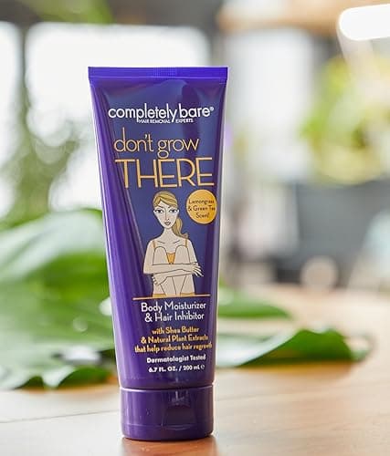 Completely Bare don't grow THERE Body Moisturizer & Hair Inhibitor - Shea Butter & Hair Minimizers 6.7 FL OZ thumbnail 8