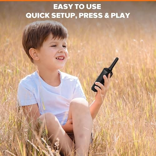 Wishouse Walkie Talkies for Adults Long Range-Rechargeable 4 Pack 2 Way Radios, Hiking Accessories Camping Gear Xmas Birthday Gift for Kids Family with Lamp,SOS Siren,NOAA Weather Alert,Easy to Use thumbnail 7