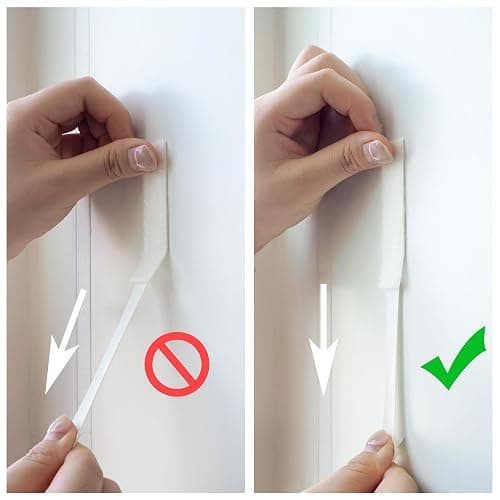 MOVELYST 60-Pairs(120 Strips) Large Picture Hanging Strips Heavy Duty, Removable Hook and Loop Tape, Picture Hanger Damage Free, Waterproof Adhesive Strips for Frame Hanging thumbnail 6