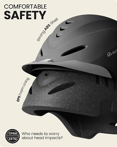 OutdoorMaster Equestrian Helmet, Horse Riding Helmet with Sun Visor and Excellent Ventilation, Adjustable Safe Helmet for Men, Women & Youth thumbnail 2