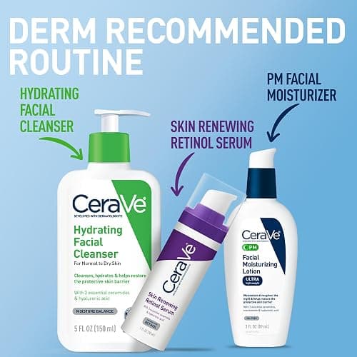 CeraVe PM Facial Moisturizing Lotion, Night Cream with Hyaluronic Acid and Niacinamide, Ultra-Lightweight, Oil-Free Moisturizer for Face, 3 Ounce thumbnail 6