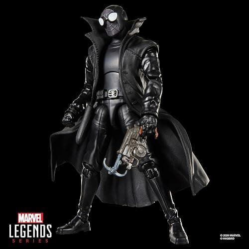 Marvel Legends Series Spider-Man Noir, Retro Cardback Spider-Man Comics Collectible 6-Inch Scale Action Figure thumbnail 6