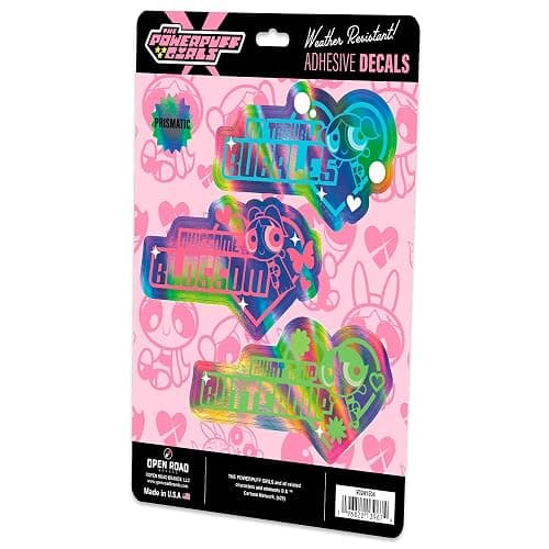 Powerpuff Girls Adhesive Vinyl Decals - Fun Set of Powerpuff Girls Stickers Featuring Blossom, Bubbles and Buttercup, 1 Pack (3 Count) thumbnail 3