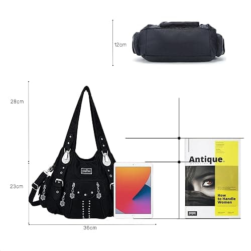 Angel Kiss Purses for Women Soft PU Leather Large Hobo Bags for Women Shoulder Bag thumbnail 3