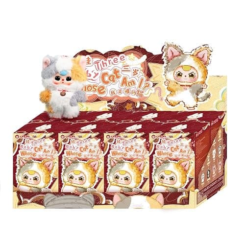 WINKLOORI Baby Three Whose Cat Am I Series Plush Blind Box (1 of 12 Possible Styles) Cute Figures Collectible Toys Birthday Gifts (1Pc BlindBox) thumbnail 9