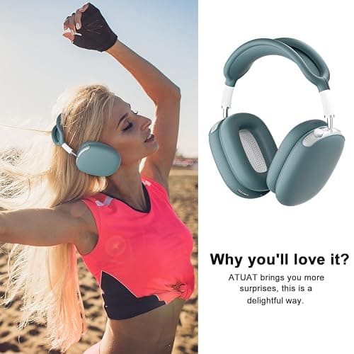 ATUAT for AirPods Max 2 Case Cover, Gray Blue | Protective Silicone Headphones Cover Accessories for Women Men for Apple AirPods Max 1st 2nd Generation(2026/2024/2020) thumbnail 7