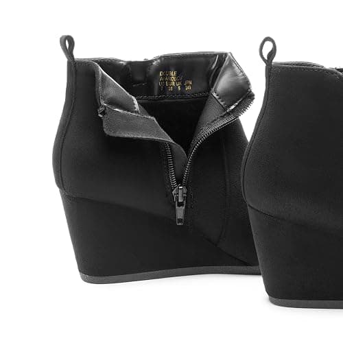 DREAM PAIRS Women's Suede Low Wedges Ankle Boots thumbnail 7
