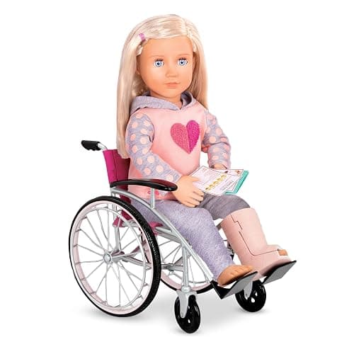 Our Generation Doll Playset - Heals On Wheels - Wheelchair Accessory Set for 46cm Doll - for Ages 3, 4 and up thumbnail 3