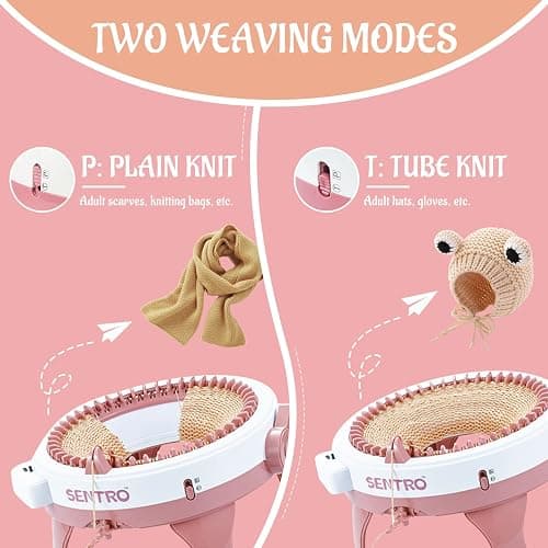 SENTRO Knitting Machine 48 Needles with Row Counter, Crochet Knitting Loom Machine for Beginners thumbnail 4