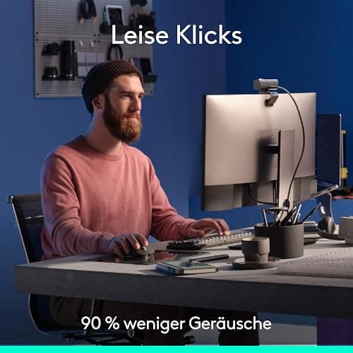 Logitech MX Master 3S – Kabellose Hochleistungs-Maus | Ultraschnelles Scrollen, Ergo, 8K DPI, Abtastung auf Glas, leise Klicks, Bluetooth, Windows, Linux, Chrome - Grafit thumbnail 4