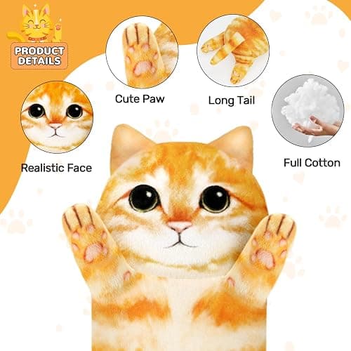 Cat Heating Pad for Period Cramps Menstrual Pain Relief, Portable Electric Heat Pads USB Powered, Cute Stuff Stuffed Animals Funny Gifts for Women Teen Girls Kids Cat Lovers Birthday Easter Christmas thumbnail 3
