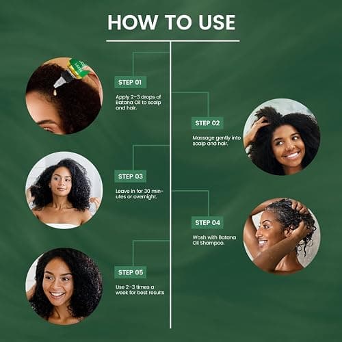 Dersie Batana Oil Hair Care Routine Set – Foundational Oil & Shampoo Steps – 100% Pure & Sourced from Honduras – Nourishes Scalp – For Dry, Damaged, Curly, Coily & Straight Hair thumbnail 6