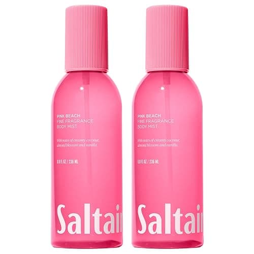 Saltair Body Mist 2 Pack - Fine Fragrance, Lightweight Body Spray Mist with Pink Beach Scent. Long Lasting Perfume Mist. 2x 8oz Bottles - Image 1