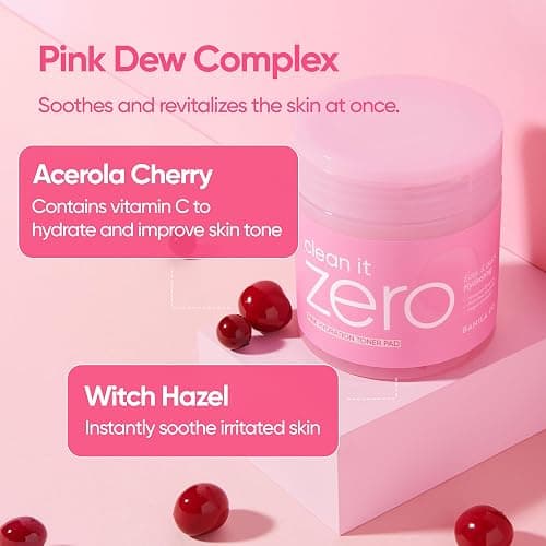 BANILA CO Clean it Zero Pink Hydration Toner Pad | Vegan Korean 3-Layered Pads | Hyaluronic Acids and Vitamin Complex to Moisturize and Soothe Skin | Hypoallergenic, Alcohol Free (70 Pads) - PINK HYDRATION (70EA) thumbnail 3