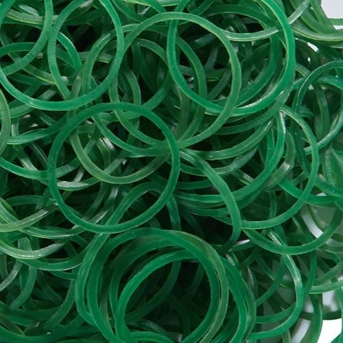 AMUU Rubber Bands size10 Green 1inch 500pcs Small Rubber Bands | Rubber Band for Office Supplies School Home Strong Elastic Band thumbnail 4