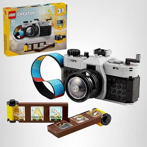 LEGO Creator 3 in 1 Retro Camera Toy, Transforms to Retro Video Camera or to TV Set, Photography Gift for Boys and Girls Ages 8 Years Old and Up Who Enjoy Creative Play, 31147 thumbnail 7