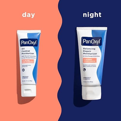 PanOxyl PM Balancing Repair Moisturizer with Niacinamide, Ceramides and Cica, Moisturising Facial Care, Acne Prone Skin and Dry Skin, Non-Comedogenic thumbnail 5