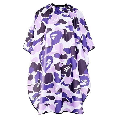FaHaner Professional Hair Cutting Cape Waterproof Barber Cape for Men Polyester Hair Styling Cape with Elastic Neckline - Image 1