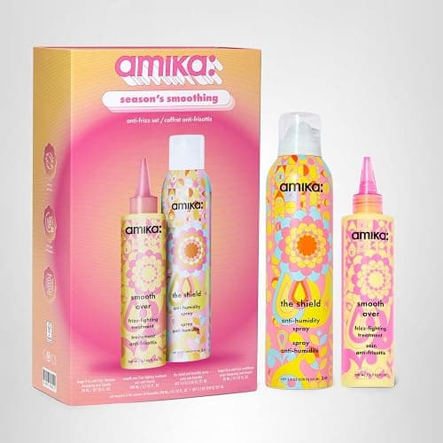 amika the shield anti-humidity spray | lightweight, invisible heat protection spray, contains UV filters, for smooth, frizz free hair thumbnail 13