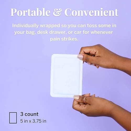Pixie Period Cramps Menstrual Pain Relief Heat Patches - Lower Abdominal & Back Ache Therapy - Natural Alternative to Lidocaine ICY Hot - Up to 8 Hours - 3 Count Discreet Disposable Heat Pads thumbnail 6