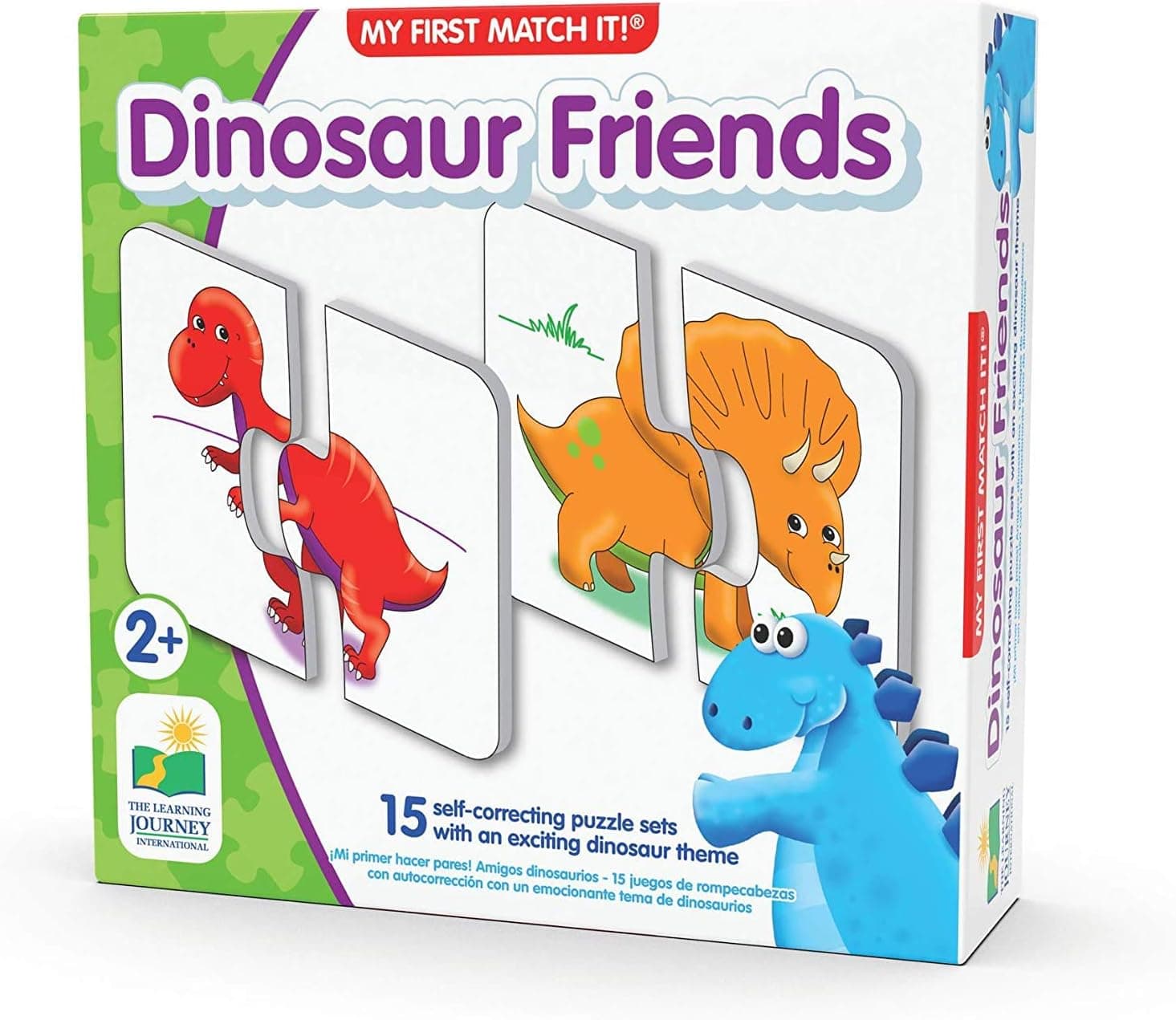 The Learning Journey: My First Match It - Dinosaurs - 2 Year Old Toys, Puzzles for Toddlers, Toddler Puzzle, Educational Toys for 2 Year Old - 15 Self-Correcting Matching Puzzles - Award Winning Toys - Dinosaurs thumbnail 3