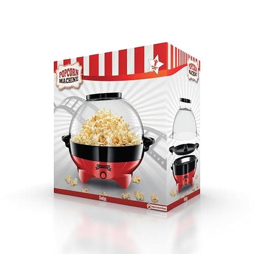 Gadgy Popcorn Machine – 800W Electric Hot Oil Popcorn Maker with Non-Stick Plate, Lid & Stirrer – Large 24-Cup Popper for Home, Parties, Movie Night – Butter, Sugar & Spice Compatible thumbnail 9