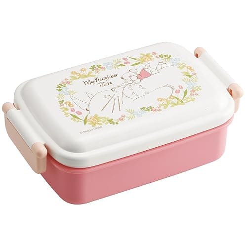 Skater My Neighbor Totoro Bento Lunch Box (15oz) - Cute Lunch Carrier with Secure 2-Point Locking Lid - Authentic Japanese Design - Durable, Microwave and Dishwasher Safe - Totoro and Mei - Image 1